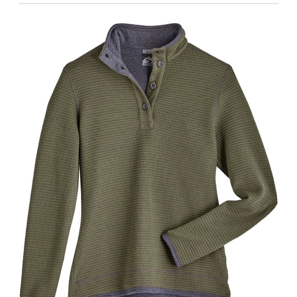 Storm creek Olive Green Women's Sweater with Button Collar size small NWT - Picture 1 of 6